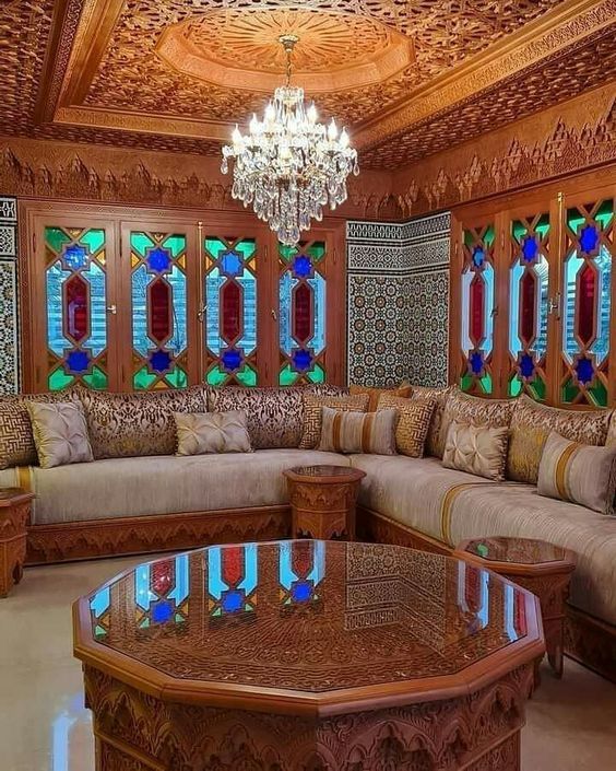 Idées déco : +45 Meilleurs Salons Marocains Modernes, Traditionnels et Simples (Tendances 2024)