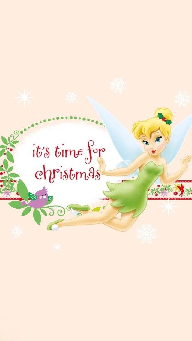 Christmas Tinker Bell Iphone Wallpaper Background