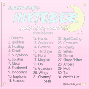 Tips & Tricks For Inktober - Artist | Absolute Ama #drawingprompts