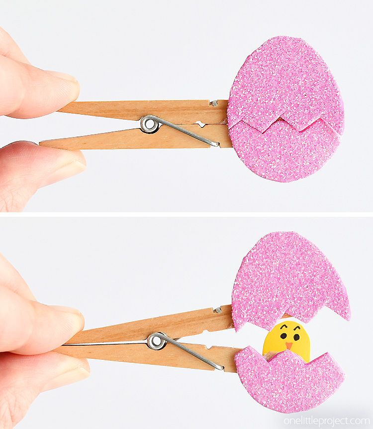Peek-a-boo Clothespin Eggs Peek-a-boo Clothespin Eggs