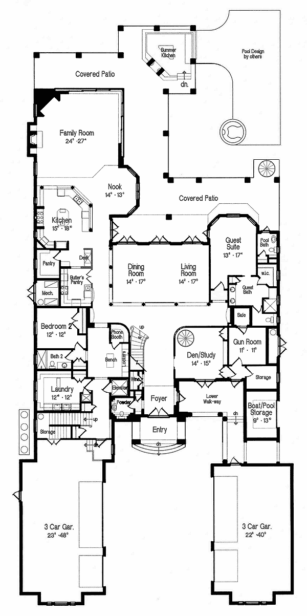 Plan 42004mj Grand Florida Mansion Florida Mansion Mansion Floor Plan Florida House Plans