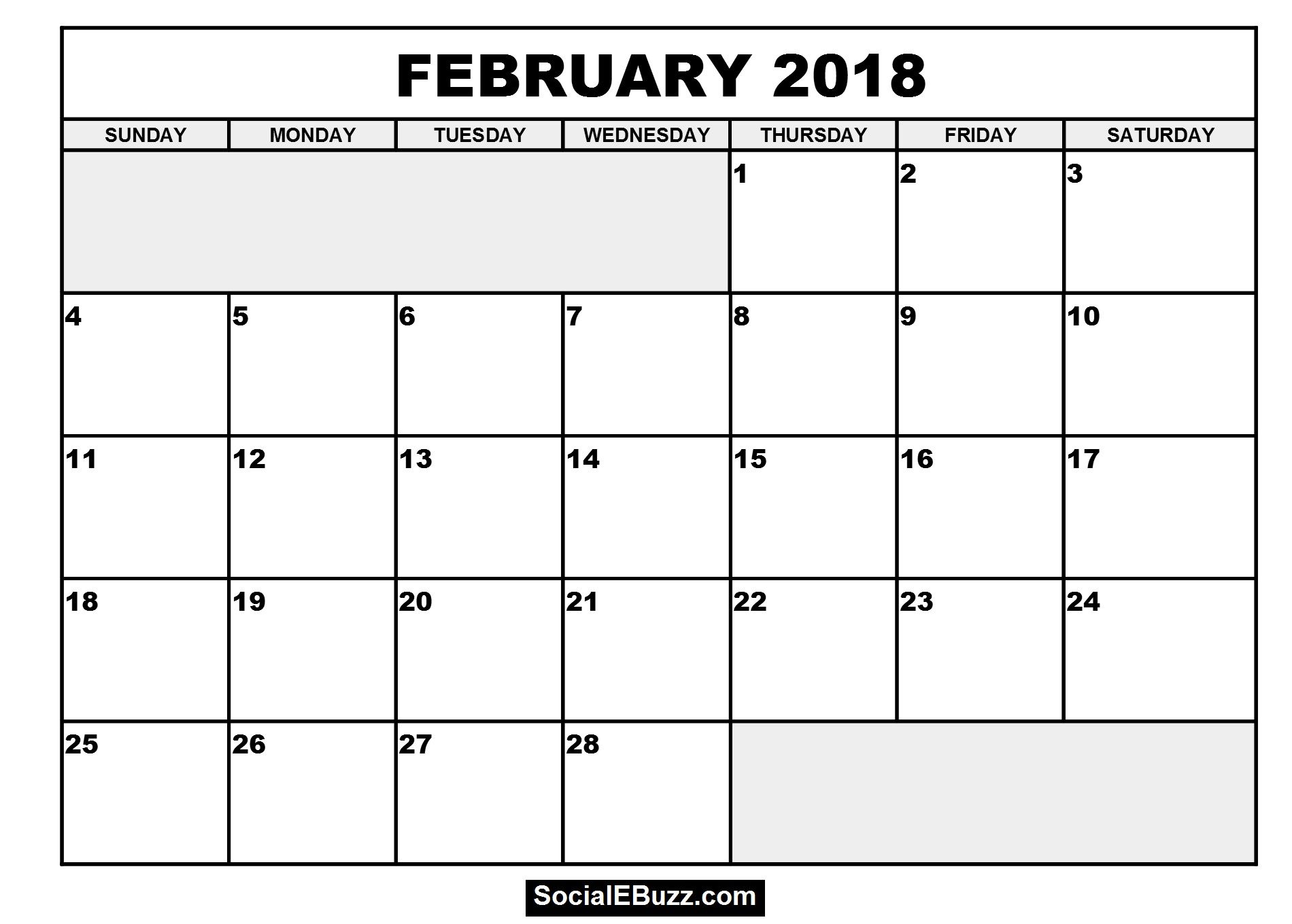 february 2018 calendar http socialebuzz com february 2018 calendar excel calendar template 2018