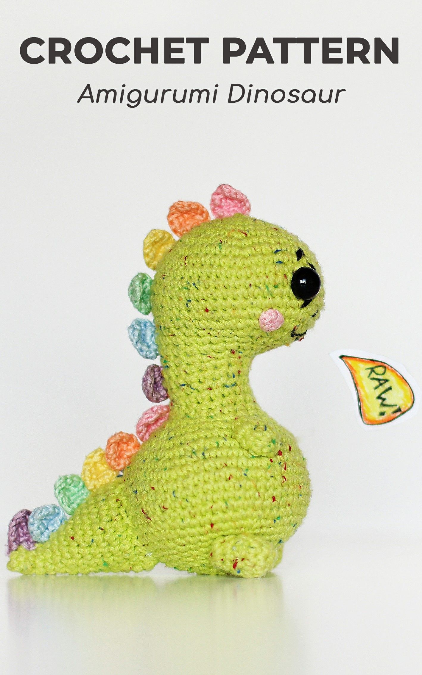 Dinosaurs! pattern by Cherie Marie Leck #crochetdinosaurpatterns - Tea Osman #crochetdinosaurpatterns