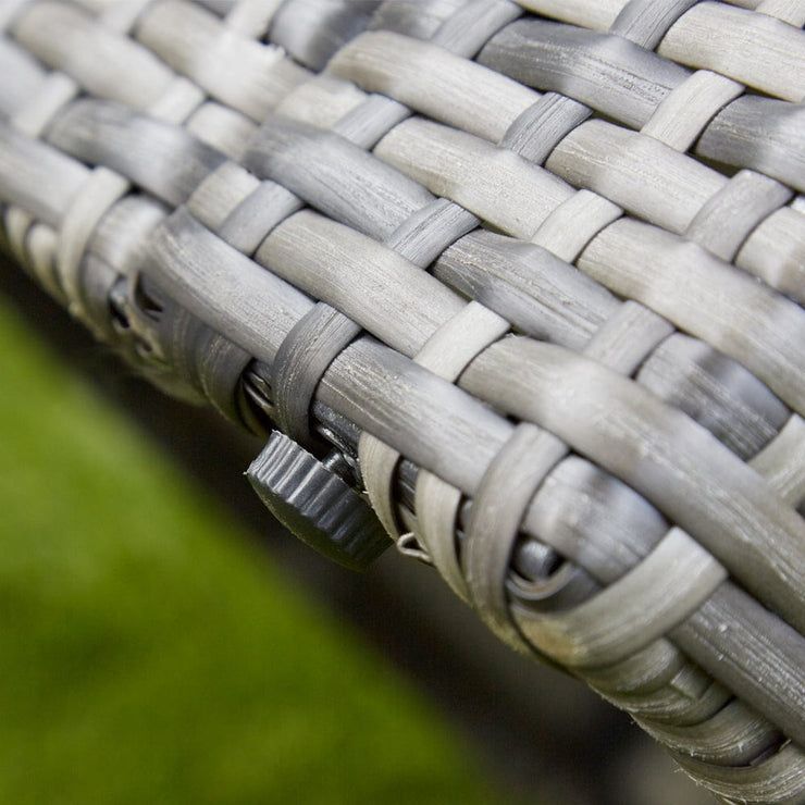 Vancouver 7 Seater Rattan Garden Sofa Set In Grey in 2022 | Garden sofa