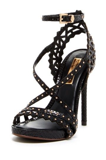 bcbg black heels with ankle strap