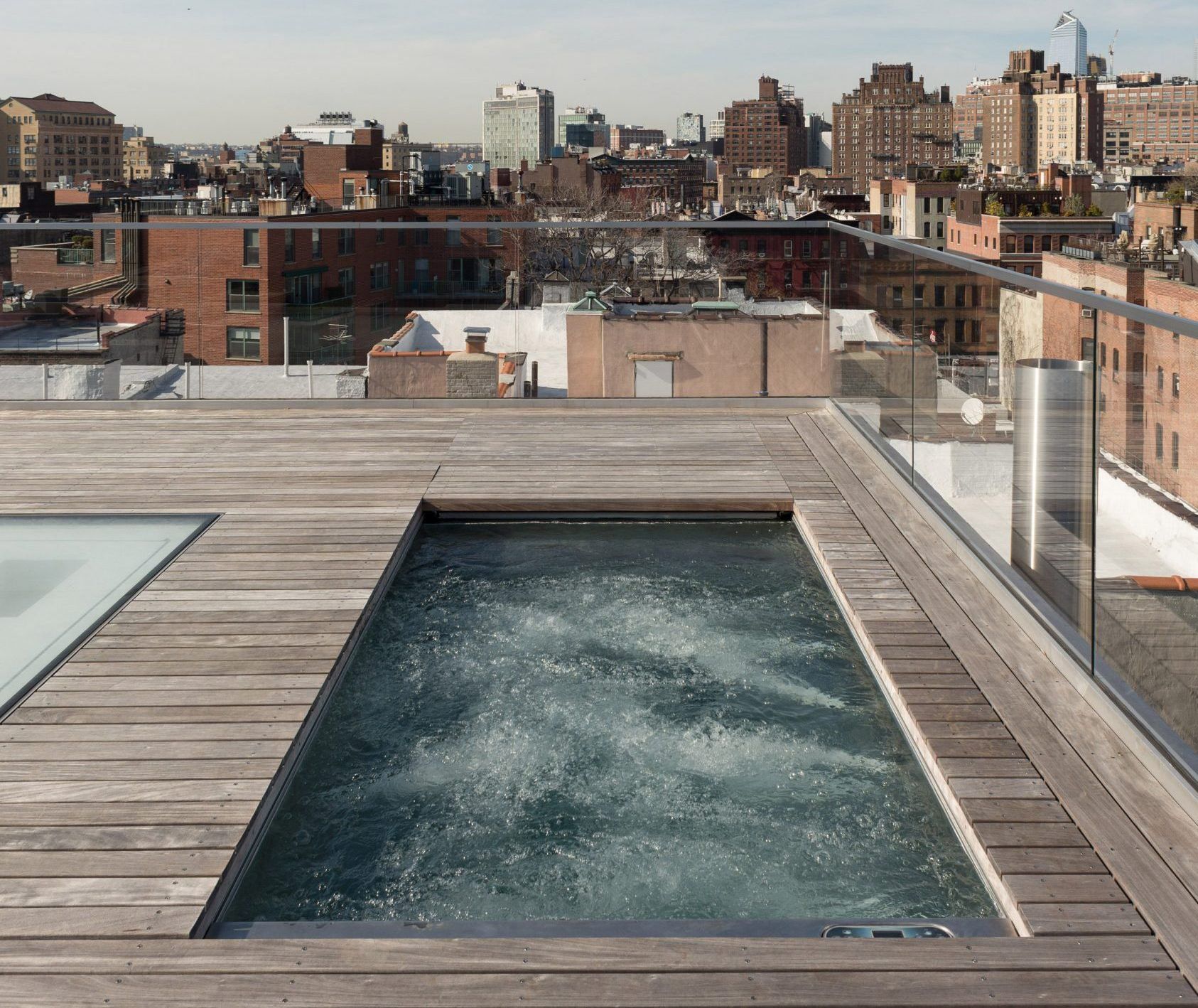 Tbd Design Studio Gave This West Village Penthouse A Complete Overhaul And A Private Rooftop Pool 6sqft Hotel Pool Design Rooftop Pool Rooftop Design