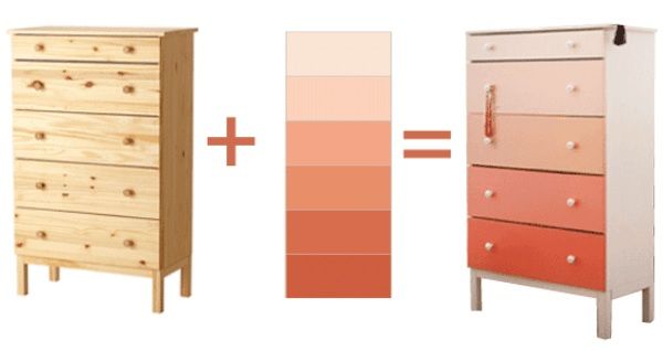 Kommode Wickeltisch streichen mehrere Farbtöne | Haus deko DIY: Schränke selbst lackieren Zuhause bei SAM®