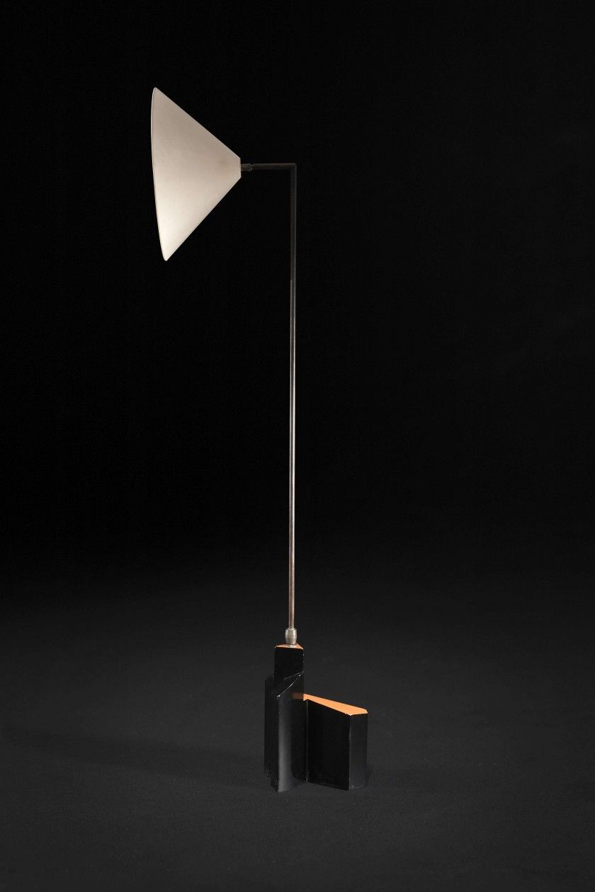 Floor lamp by Eileen Gray; circa 1922 1924 Unique piece Floor lamp by Eileen Gray; circa 1922 1924 Unique piece
