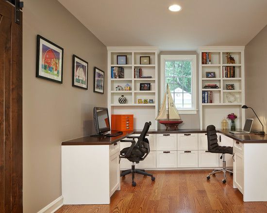 Comfy Home Office Design For Two People Ideas Interesting Comfy Home Office Design For Two People Ideas Interesting Person Workes With Black Computer Chairs And Woo