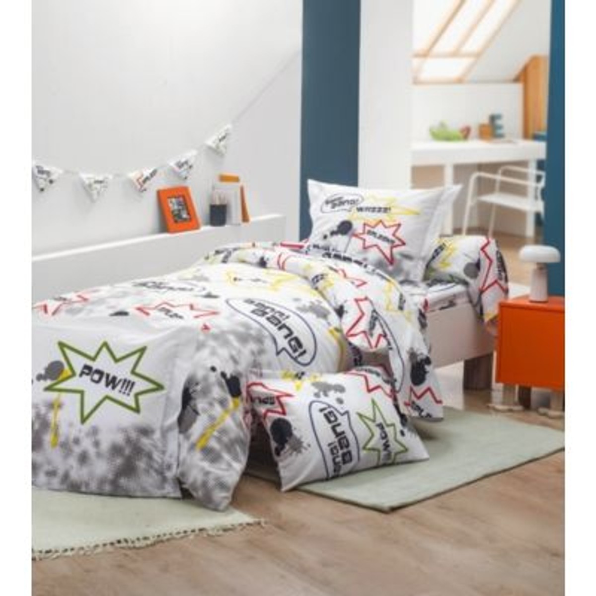 Tradilinge ~ Taie doreiller Dino 65x65
