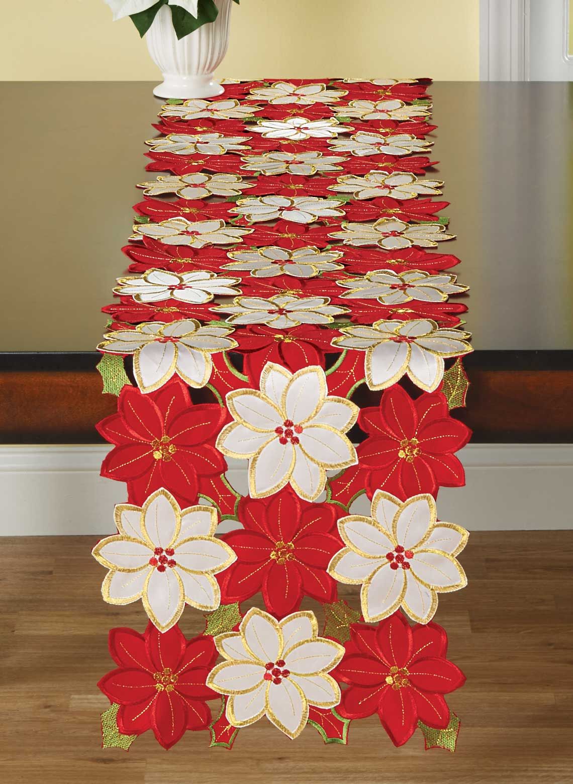 holiday table runners inch pretty poinsettia holiday table runner google search embroidery holiday table runners inch pretty poinsettia holiday table runner google search embroidery