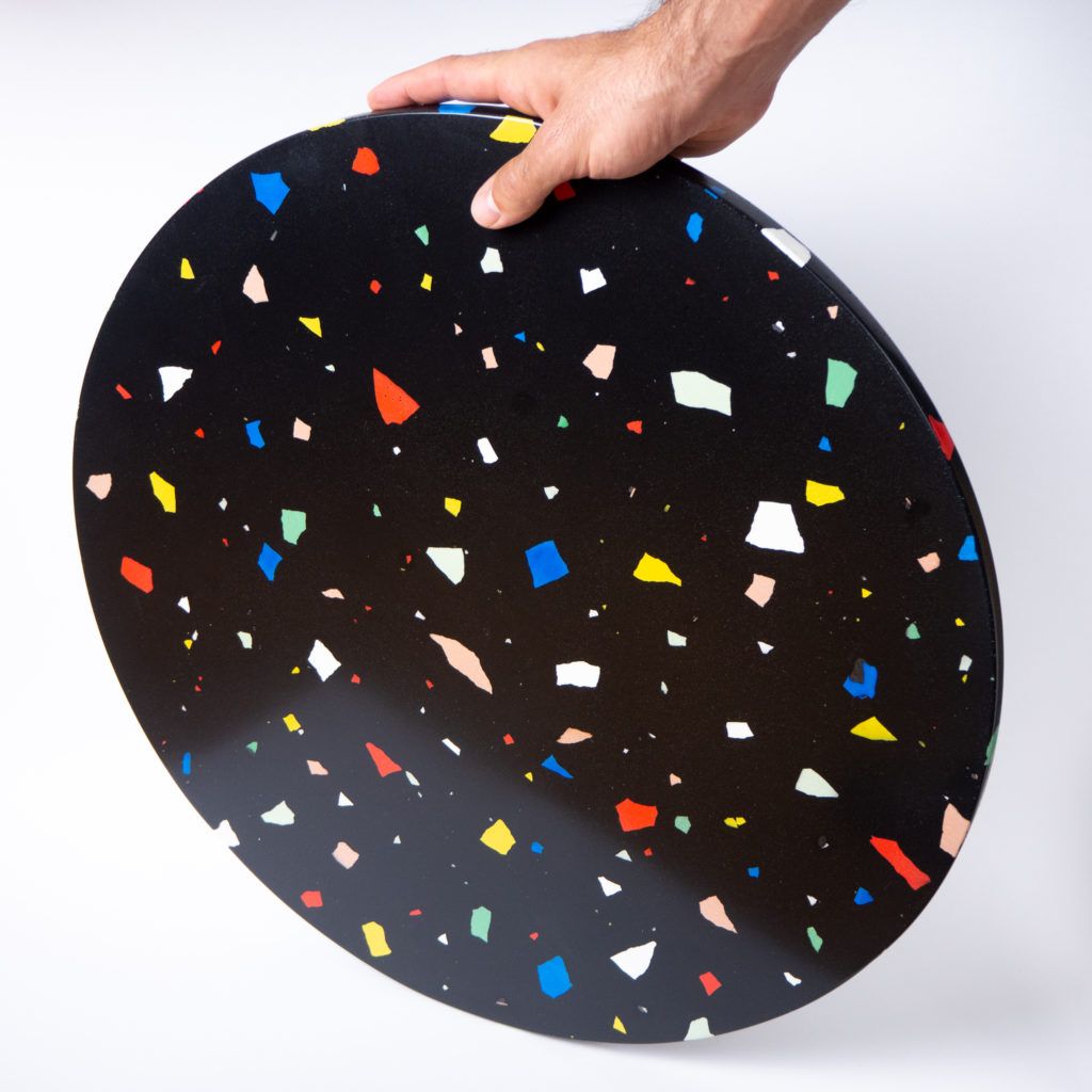 Gabrielle Hola white multicolor terrazzo table top shop Round Marble Table, Round Coffee Table, Coffee Table Dimensions, Terrazzo, Custom Color, Cleaning Wipes, Multicolor, Kids Rugs, Handmade Gifts