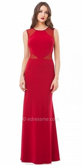 Illusion Cardinal Red Evening Dresses By Js Collections Illusion Cardinal Red Evening Dresses By Js Collections Dress Jscollections