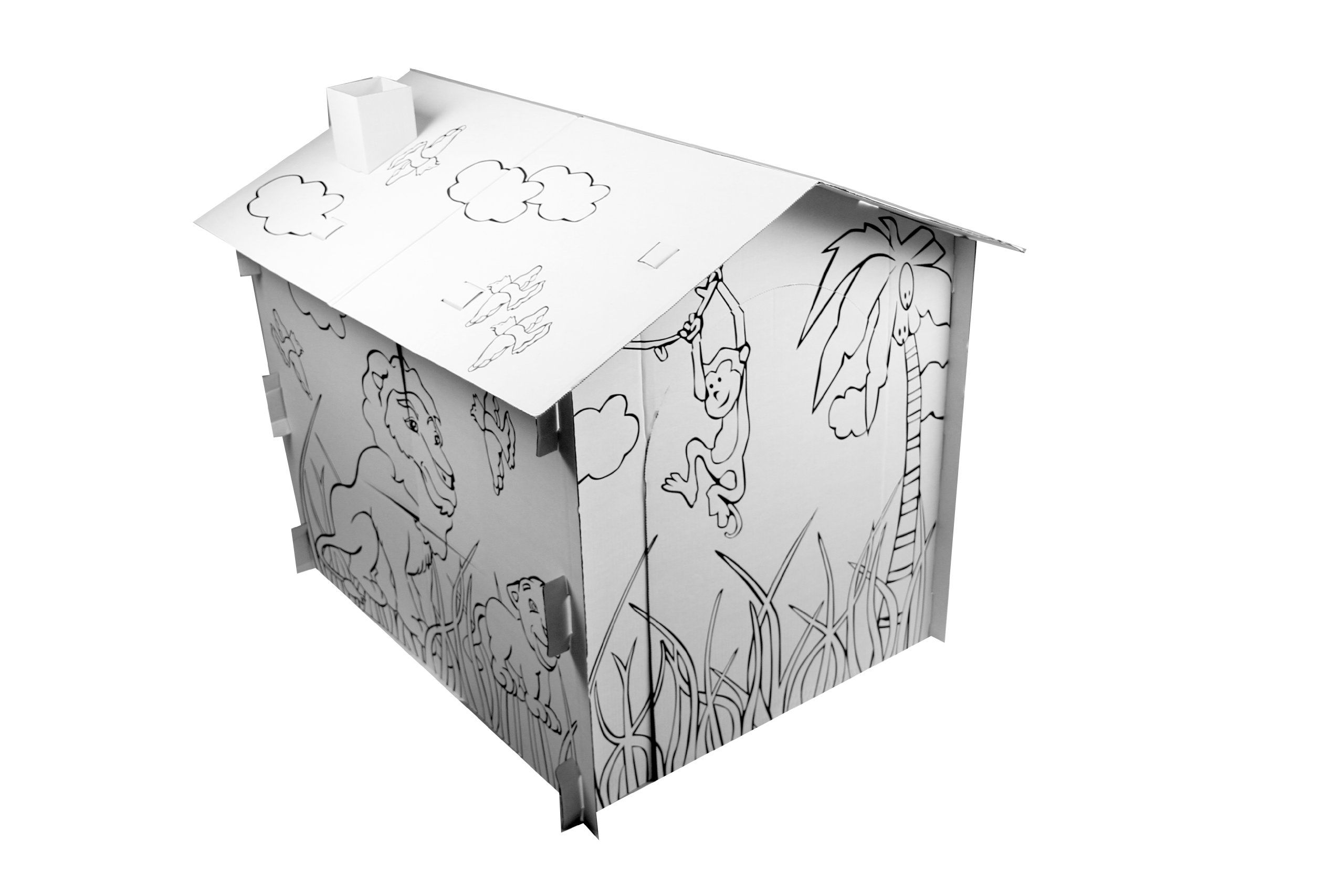 rabais de premier ordre États Unis coût modéré Maison en Carton Grande à Peindre Kit Peinture Inclus ... rabais de premier ordre États Unis coût modéré Maison en Carton Grande à Peindre Kit Peinture Inclus ...