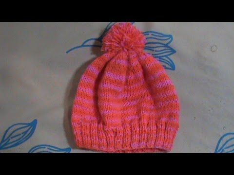 Gorro Para Niño O Niña De 1 A 6 Años Hecho Con Agujas Circulares Youtube Gorro Tejido Dos Agujas Tejer Dos Agujas Hacer Gorro De Lana