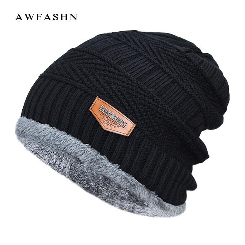 Kniteted Beanie Hat Winter Warm Wooly Mens Ladies Ski Skull Cap Comme