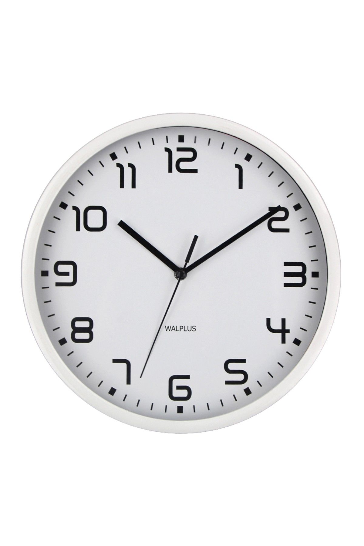 White Chictime White 25Cm Wall Clock Silent Movement Home White Chictime White 25Cm Wall Clock Silent Movement Home