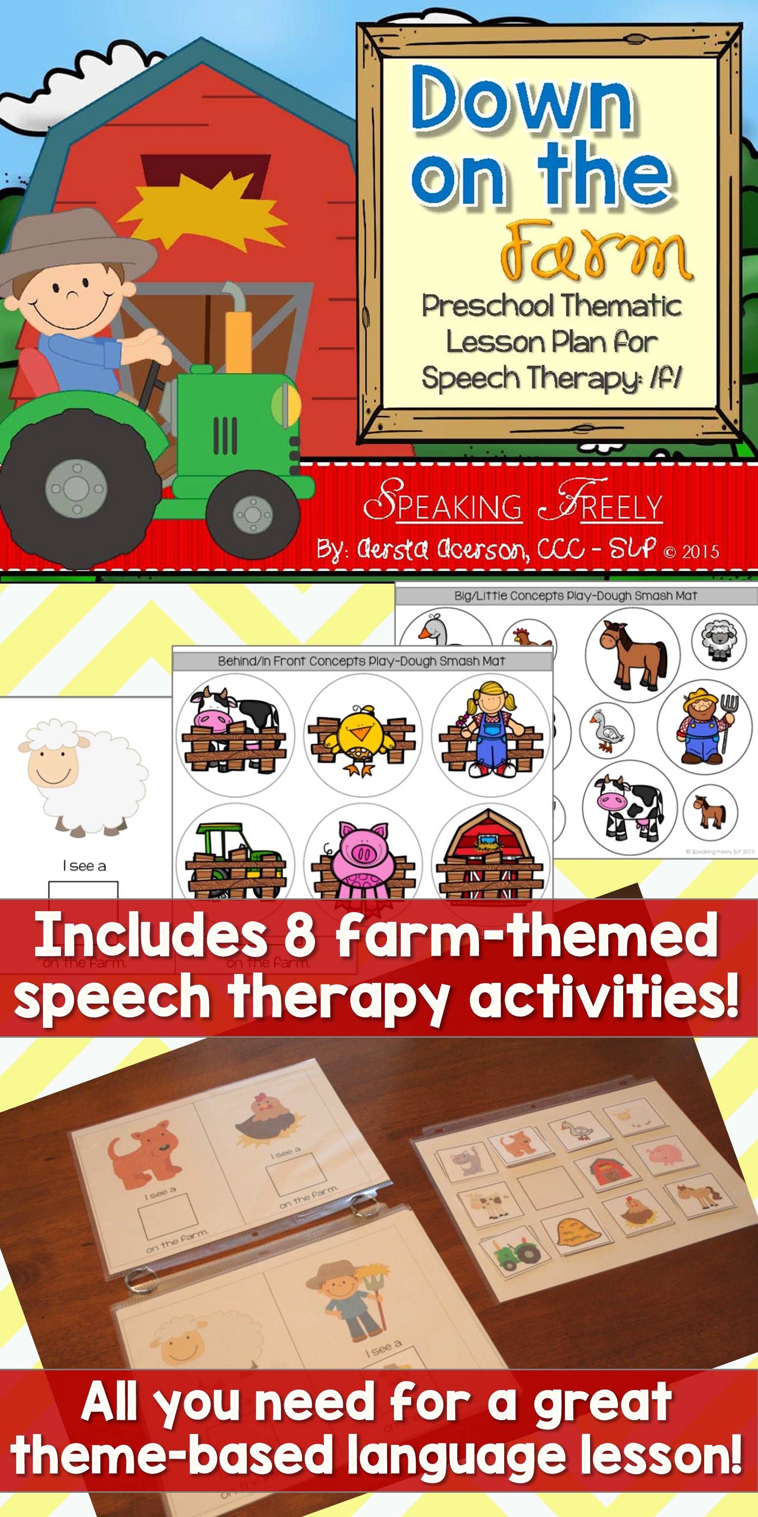 Preschool Language Lesson Plan for Speech Therapy: On the ...