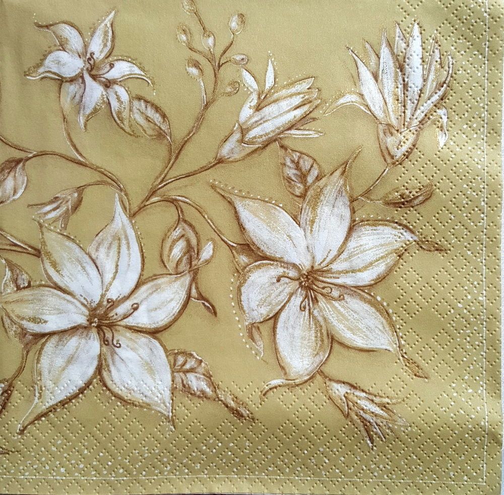 for Decoupage Floral MIX 4 x Vintage Single Table Paper Napkins Party Craft