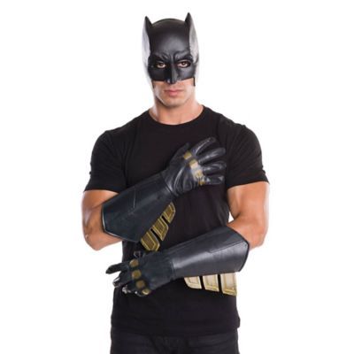 ADULT SUPERHERO HERO SUPERMAN BATMAN SUPER VILLIAN COSTUME GLOVES GAUNTLETS