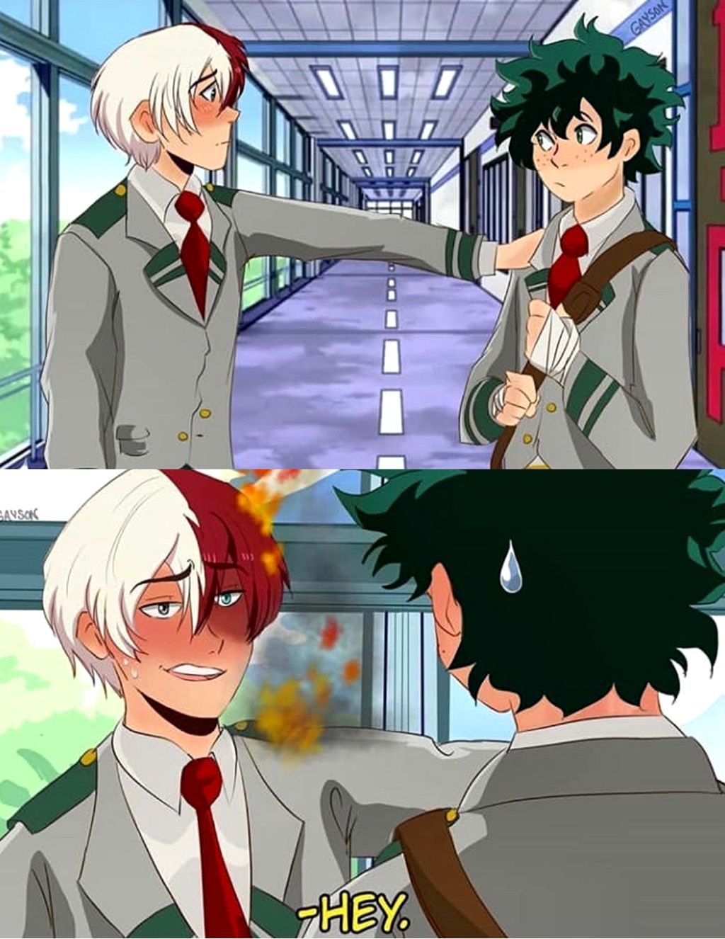 Hey so I recently watched "Spider-Man: Into The Spider Verse" (Great movie btw) so I'm curious. You guys have any BNHA Spiderman AU fanfics that can be recommended? And now have this glorious comic. My Hero Academia Memes, Buko No Hero Academia, My Hero Academia Episodes, Hero Academia Characters, My Hero Academia Manga, Art Anime, Manga Anime, Hiro Big Hero 6, Katekyou Hitman Reborn
