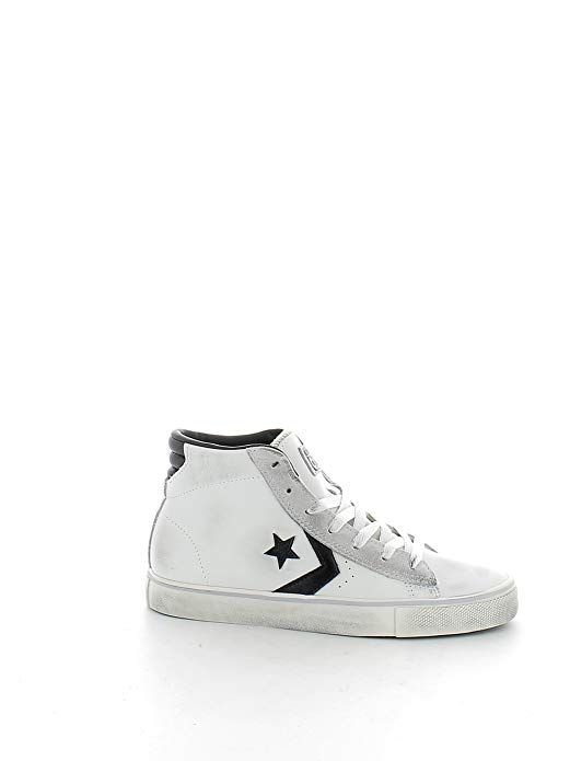 Converse Lifestyle PRO Leather Mid, Scarpe da Ginnastica Basse ... الصافية Converse Lifestyle PRO Leather Mid, Scarpe da Ginnastica Basse ... الصافية