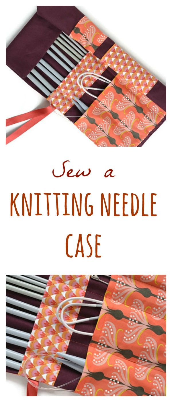 How to make your own DIY knitting needle case - Skandimama