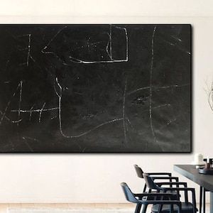 Large Abstract Painting, Abstract Canvas, White Painting, Oil Painting On Canvas, Original Oil Painting, Canvas Art, Modern Abstract Wall Art, Black Abstract, Canvas Texture