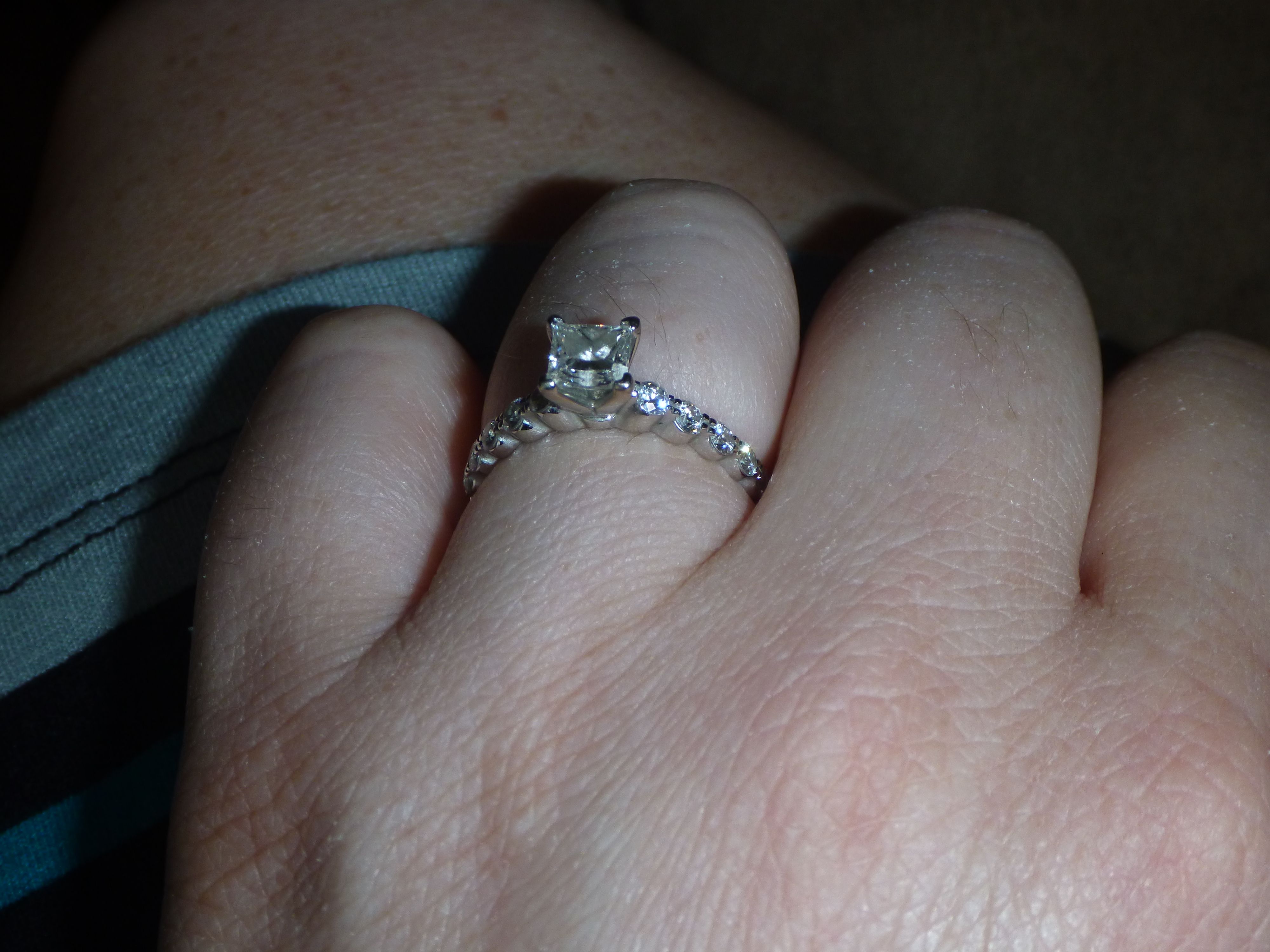 XAHH Wedding Band Engagement Ring Set for Women White Gold 2.5Ct Round White AAA Cz Size 5-11