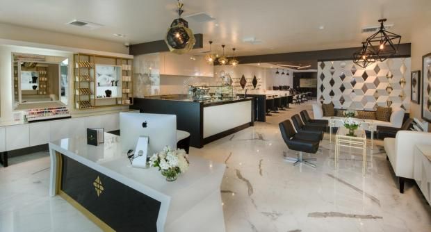 Want a perfect polish? Nail salon debuts in Costa Mesa – Orange County Register Nail Salon Interior, Nail Salon Decor, Nail Salon Design, Beauty Salon Design, Beauty Salon Decor, Nail Studio Decor, Luxury Nail Salon, Beauty Studio, Interior Design Pictures