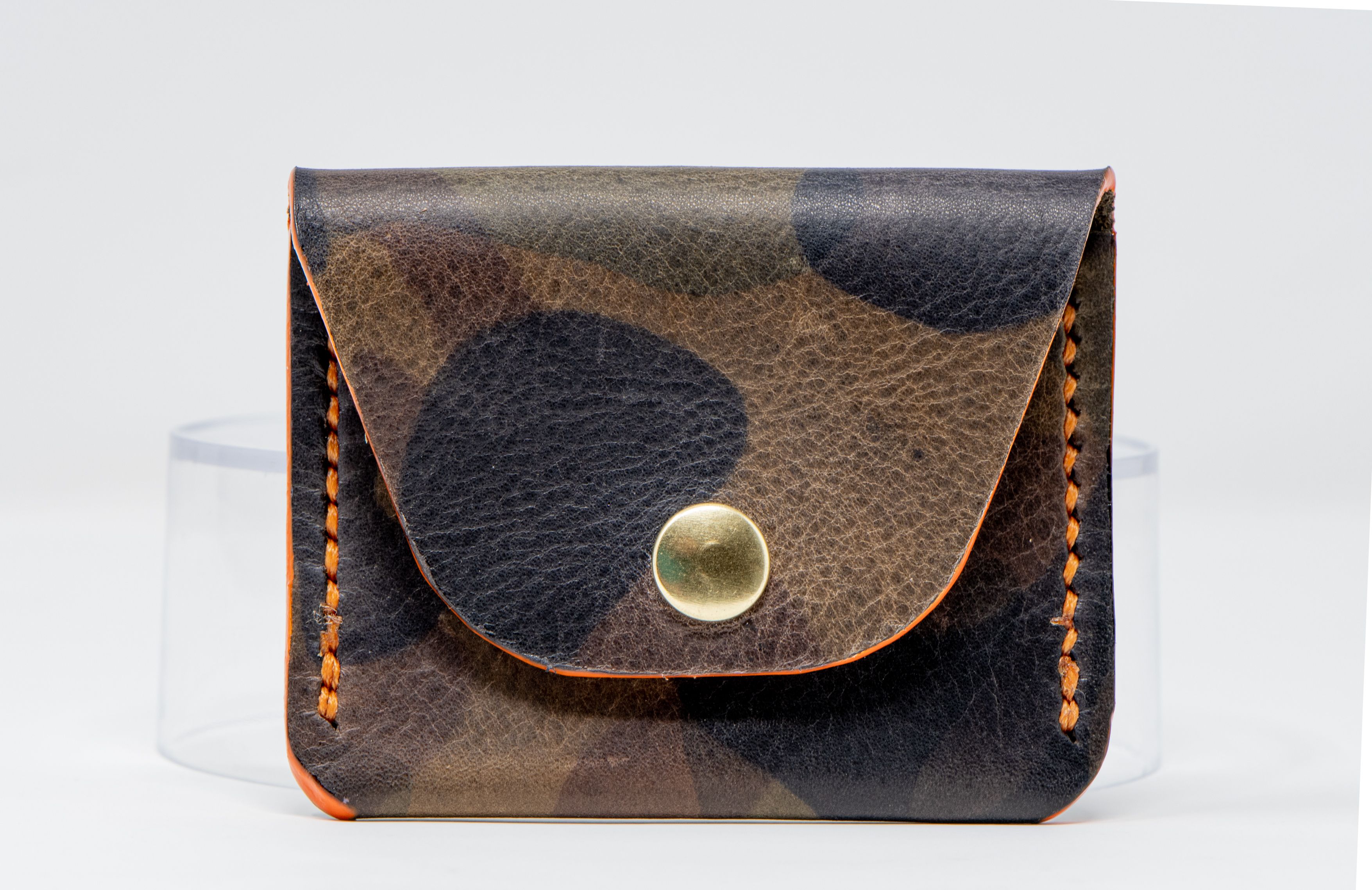 Leather coin purse,leather change purse,change purse leather,camo leather,camo coin purse,blue coin purse,mens coin purse,minimalist purse