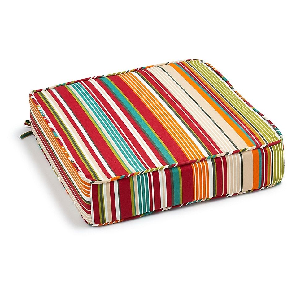 Destination Summer Stripe Outdoor Deep Seat Cushion Bed Bath Beyond Cushions Seating Deep Seat Cushions, Bed Bath And Beyond Patio Seat Cushions