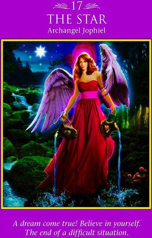 Archangel Jophiel ~ The Star “A dream come true! Believe in yourself. – Angelic Healing By Danica Doreen Virtue, I Believe In Angels, Believe In You, Angel Tarot, Angel Guidance, Angels Among Us, Angel Messages, Guardian Angels, Oracle Cards