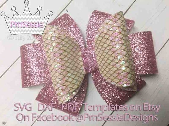 Download Digital SVG PDF DXF Sweet Tart Hair Bow Template, bow ...