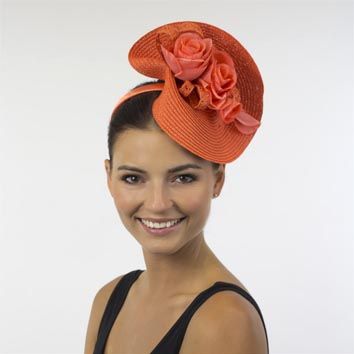 Orange Fascinator Google Search Accessories Fascinators Hats Orange Fascinator Google Search