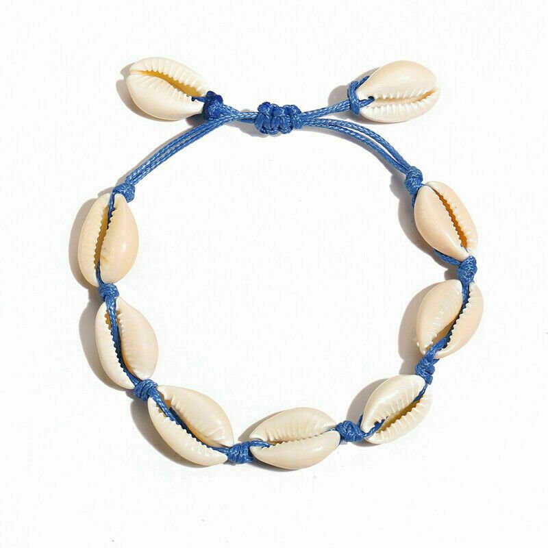 1PC Anklet Starfish Ankle Bracelet Beaded Nautical Beach Natural Surf Jewelry