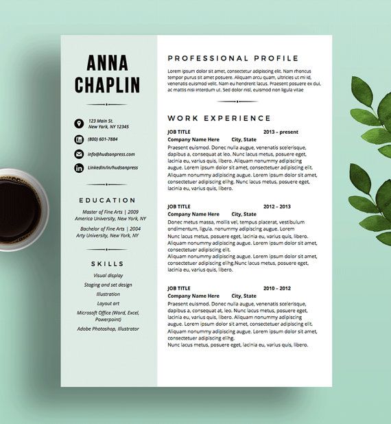 modern resume template cv and cover letter resume layout design modern letterhead for microsoft word resume templates