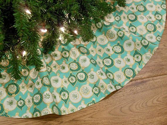 Mid Century Modern Christmas Tree Skirt Retro Mod Mid Century Modern Christmas Tree Skirt Retro Mod