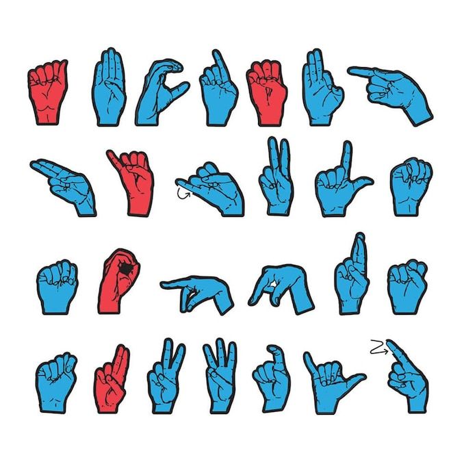 Creativity Street WonderFoam Magnetic Sign Language Letters, Red and Blue Colors, Assorted Sizes, 26 Pieces Per Pack, 2 Packs in the Craft Supplies department at Lowes.com Sign Language Letters, Learn Sign Language, Language Works, 26 Letters, Foreign Language, Hand Drawing Reference, Art Reference Photos, Drawing Base, Drawing Tips