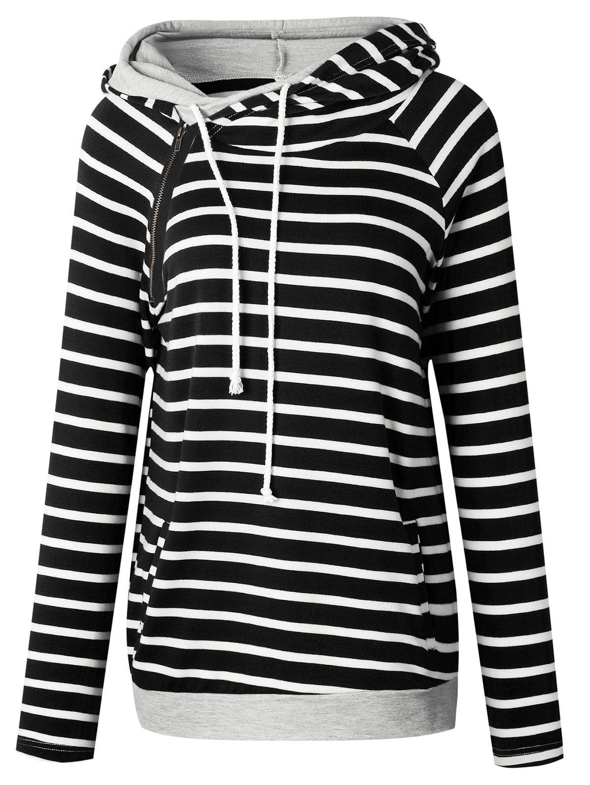 Cromoncent Mens Patchwork Pocket Drawstring Outwear Pullover Hooded Sweatshirts