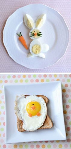 Fun Easter Food Ideas for Kids | Creative Easter themed recipes to make for your children for Breakfast, Brunch, Lunch or a Healthy Snack. Plus, sweet...