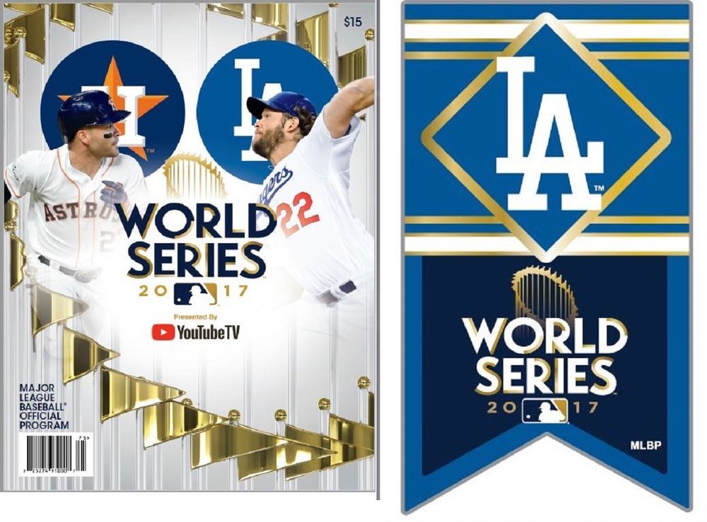 2017 Los Angeles Dodgers Championship World Series Game Program Banner Pin Los Angeles Dodgers World Series Dodgers