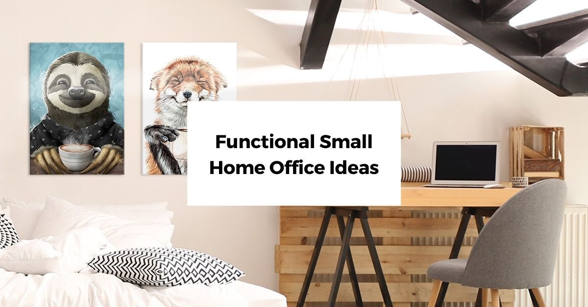 35 Functional Small Home Office Ideas & Examples | Displate Blog Home Office, Office Room, Ravine, Office Ideas, Work Space, Example, Blog, Desk Ideas, Home Offices