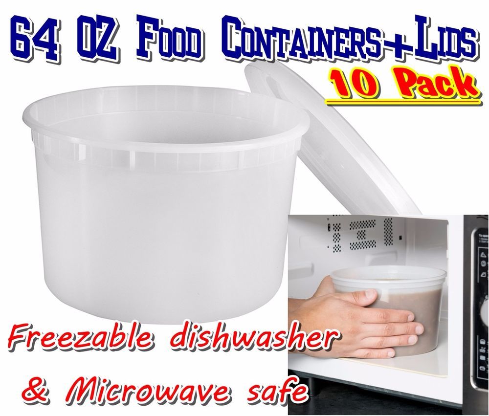 64 OZ Round Deli Food Storage Containers With Lids 10 Pack Freezable 64-oz-round-deli-food-storage-containers-with-lids-10-pack-freezable