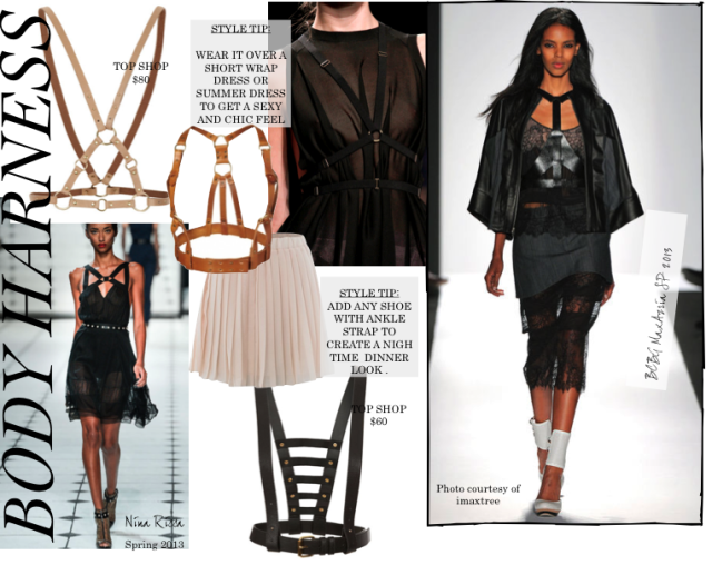 Accessories Report Fringe Details Harness Fashion Wrap Dress Short Body Harness