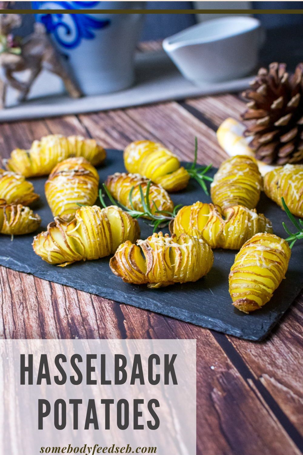 If you fancy something just a little bit fancier than a roast potato, we have a great suggestion for you! Hasselback Potatoes are a great alternative when you're looking for a good-looking side dish to put on your plate without compromising on flavours and textures! Try them, these Hasselback potatoes might just become your favourite side dish ever! #hasselbackpotatoes #sidedishrecipes #potatoside Types Of Potatoes, Hasselback Potatoes, Roast Potatoes, Christmas Side Dishes, Christmas Sides, Christmas Recipes, Christmas Food, Potato Sides