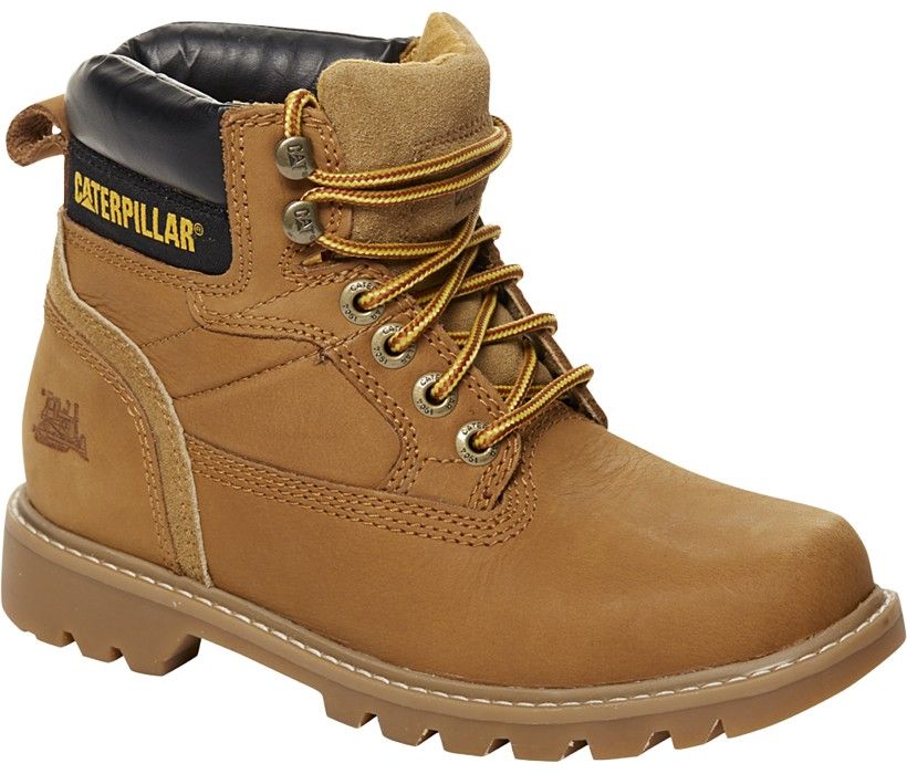 cat leather hiker boots in leopard