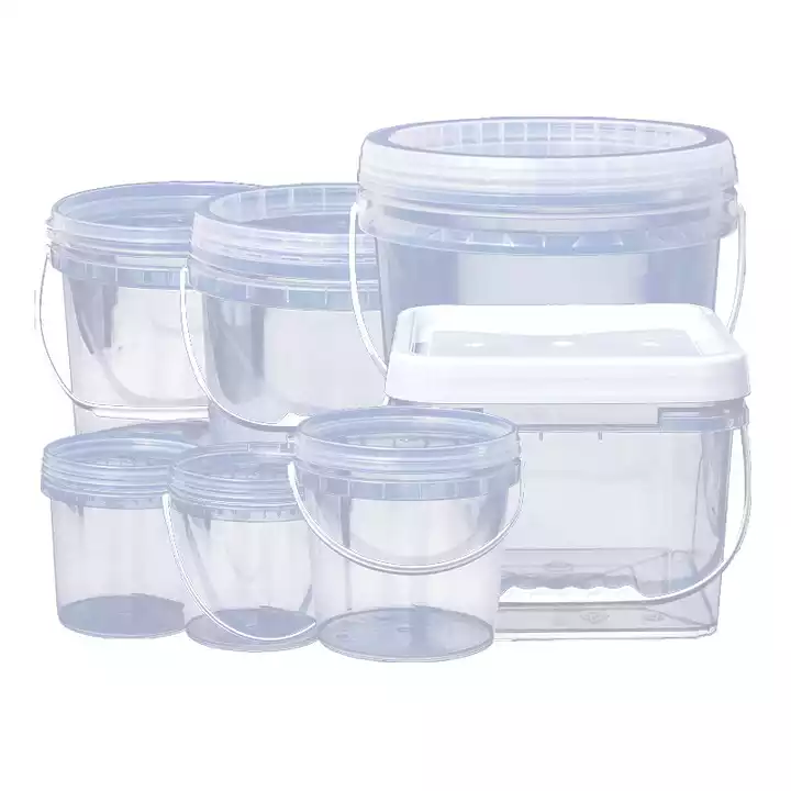 1-10l Square Clear Plastic Bucket For Food Packing Clear Plastic Pail With Handle And Lids - Buy Clear Plastic Bucket,Square Clear Plastic Bucket,10 L Square Clear Plastic Bucket Product on Alibaba.com Plastic Bucket With Lid, Plastic Drums, Plastic Buckets, Pail Bucket, Candy Bucket, Oil Barrel, Plant Covers, Carton Box, Food Industry