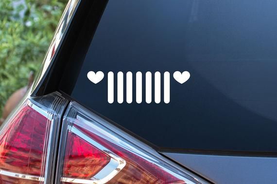 Jeep love car decal sticker - Sticker for laptop car or anywhere, a perfect gift to those jeep fans jeep wrangler accessory #pictureplacemeant