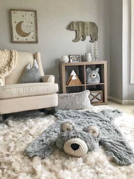 Bear Rug Nursery Mountain Regular Size Bear Rug Nursery Mountain